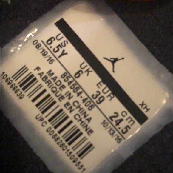 Nike Jordan Westbrook 0.2 BG Bleached Denim Sneakers Kids Size 6.5 - Picture 7 of 12